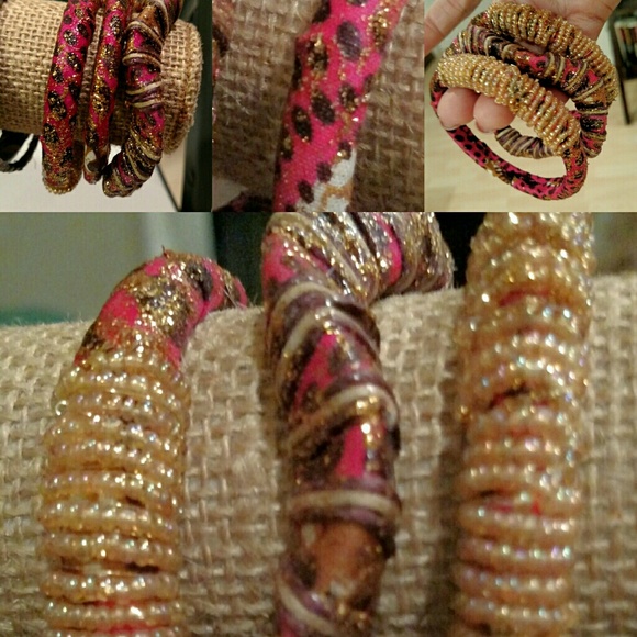 Sets of three handmade bangles