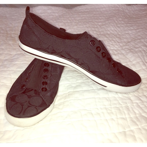 Black Coach sneakers
