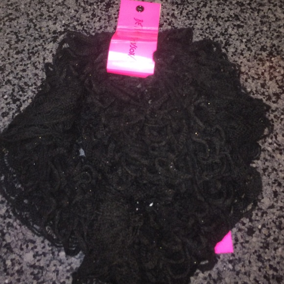 betsey johnson black infinity scarf