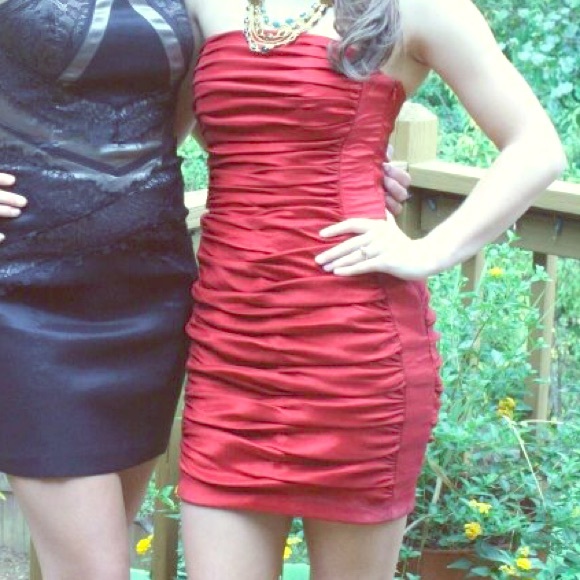 Red Jessica McClintock Dress.