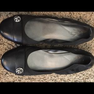Coach Ballerina Flats with Coach "button"