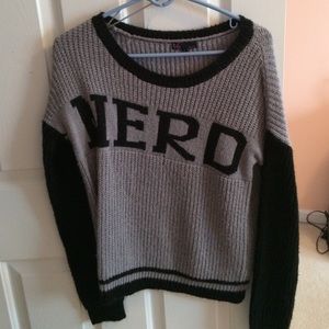 "NERD" sweater