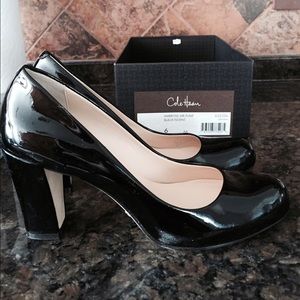 Cole Haan Ambrose Bike Air Pump Black Patent Heels