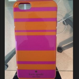 Kate Spade iPhone 6 case. Pink and orange