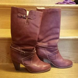 Maroon boots