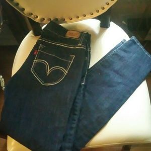 Levi's 524 Too Superlow Skinny Jeans Size 5
