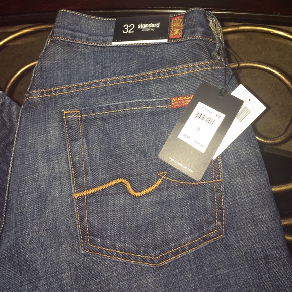 7 for all Mankind dark blue jeans