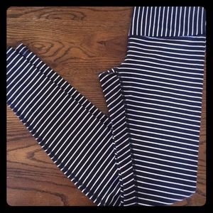 Lululemon parallel striped leggings pants AZ 6 EUC