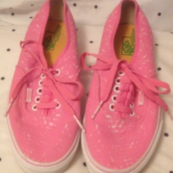 Sale! Vans pink crayons sneakers!