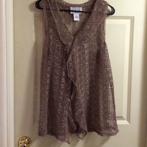 Beautiful Taupe Colored Vest