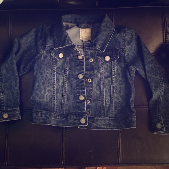 Cheetah print denim jacket