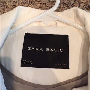 White coat from Zara.