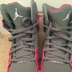 Pink & Grey Jordans