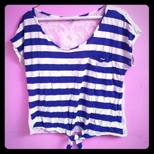 Charlotte Russe lace back top ⚓️