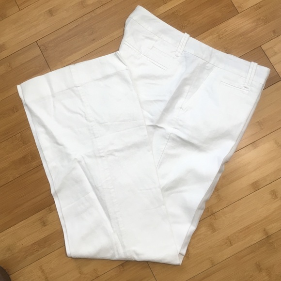 White Linen Trousers