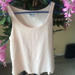 Light pink top with rhinestones