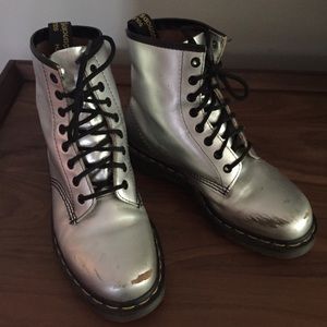 Vintage Silver Dr. Martens