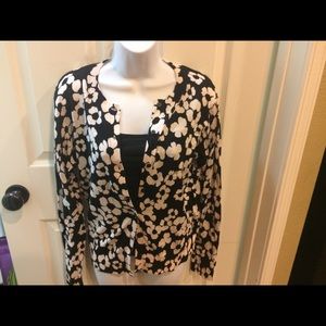 Size large women's flower cardigan  from the loft
