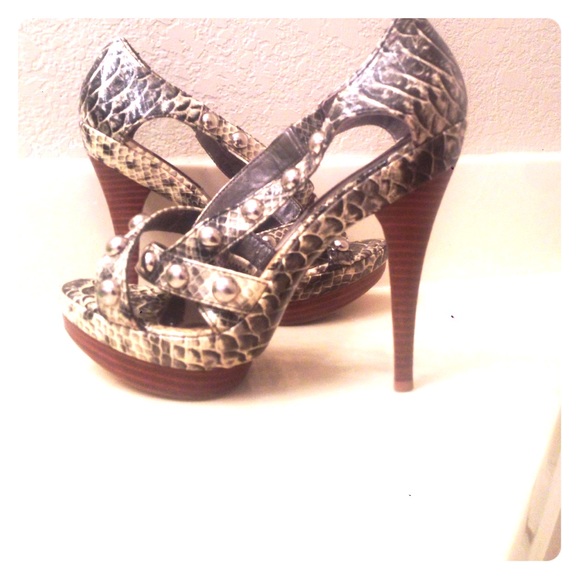 Snake skin heels