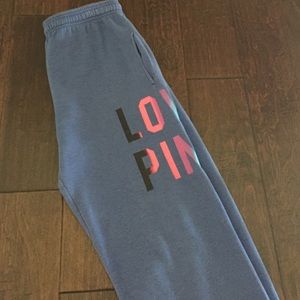 PINK synched ankle sweatpants