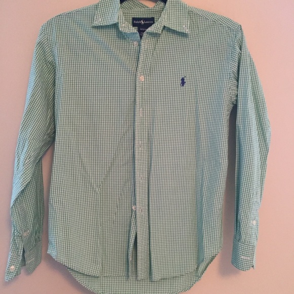 Green Checkered Ralph Lauren Polo