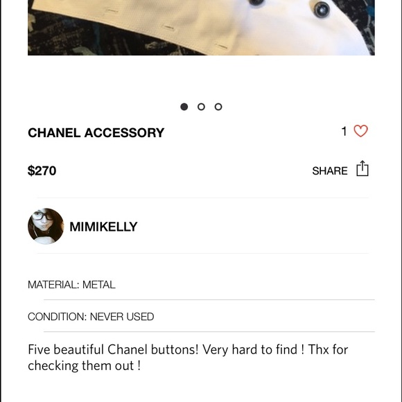 Chanel Buttons ! - Picture 4 of 4