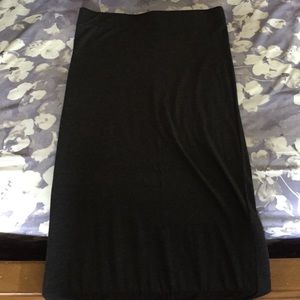 Long dark grey maxi skirt. New without tags