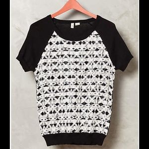 Anthropologie Lace Facade top by Moth