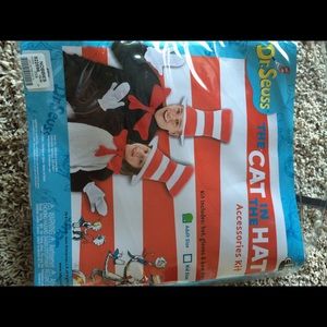 Adult cat in the hat costume accessories