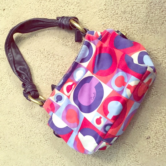 Coach purse multicolor