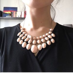 Coral colored bubble necklace