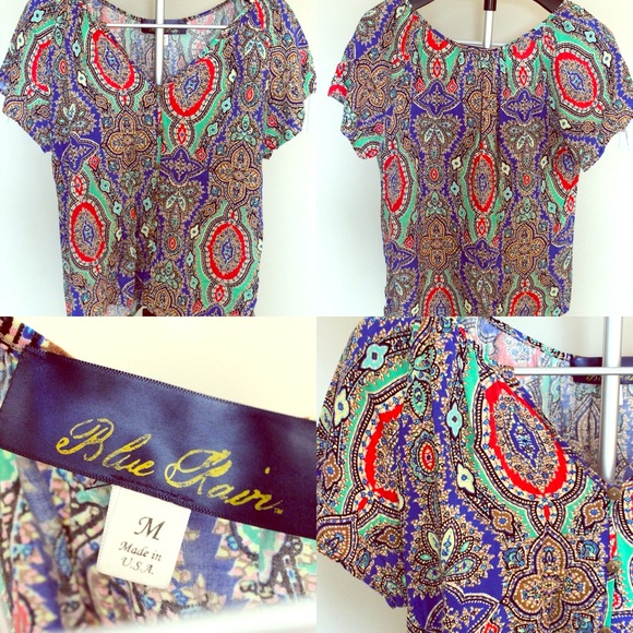 Francesca's Gold Button Top