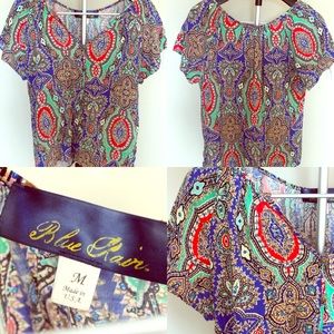 Francesca's Gold Button Top