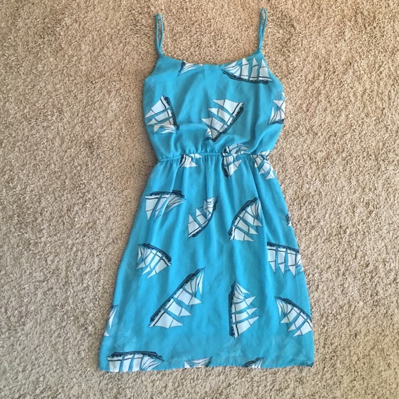 Sailboat print dress