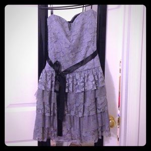 Lily Rose Halter grey formal dress