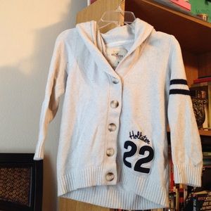 White Hollister cardigan