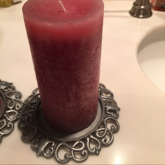 Candles and candle holders- donated - Picture 2 of 2