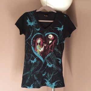 Nightmare Before Christmas V Neck Tee