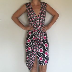 DVF chain link wrap dress