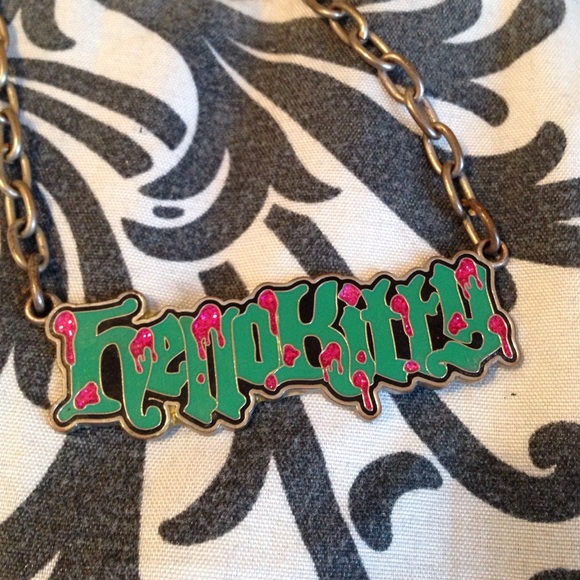 Zombie hello kitty necklace
