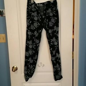 Floral jeans
