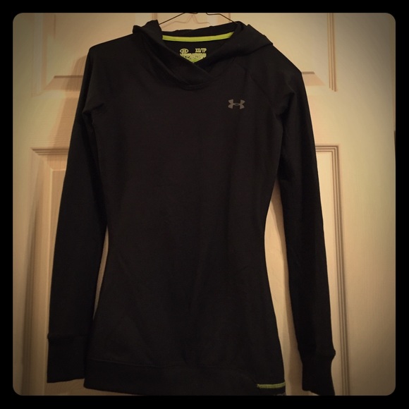 Under Armour hooded stretchy top.