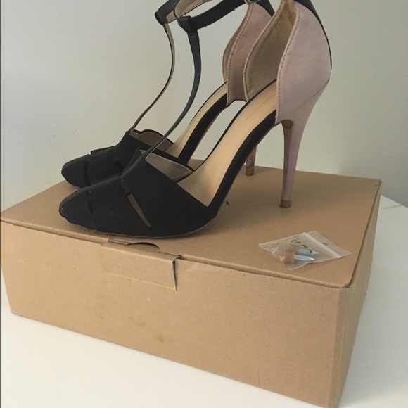 Zara T strap high heels