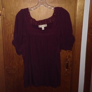 Ladies maroon blouse
