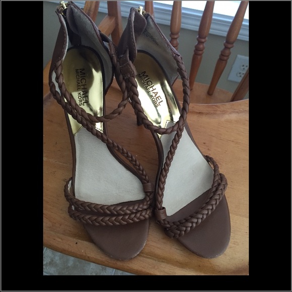 Cutest Michael Kors Brown Rope Twisted Sandals