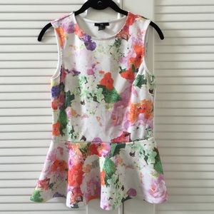 Peplum patterned tank!