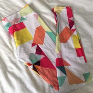 Geometric print leggings by Society 6!