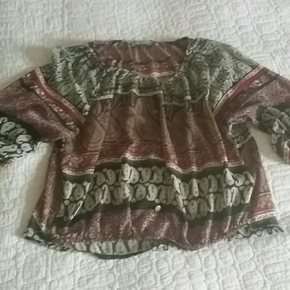 Sugarmint sheer blouse.