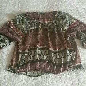 Sugarmint sheer blouse.