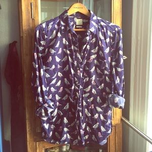 Gap Shrunken Boyfriend Button-Down, Medium